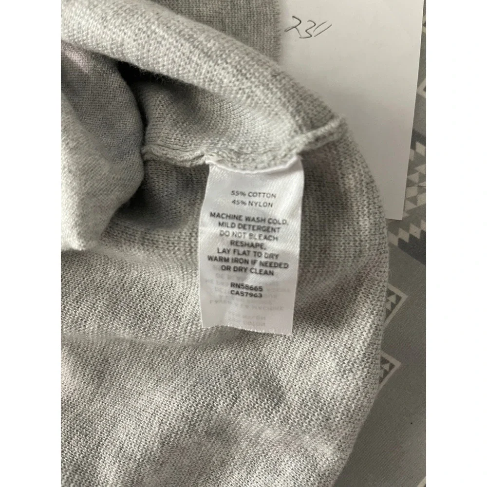 Nordstrom Mens Shop Heather Grey Knit Blazer Sweater Jacket XL Cotton Blend